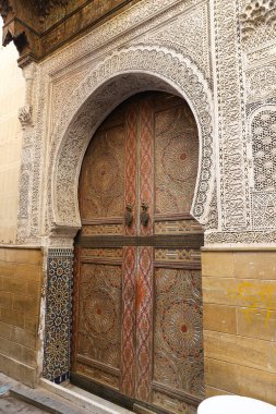 Door of a Building in Fez City, Morocco