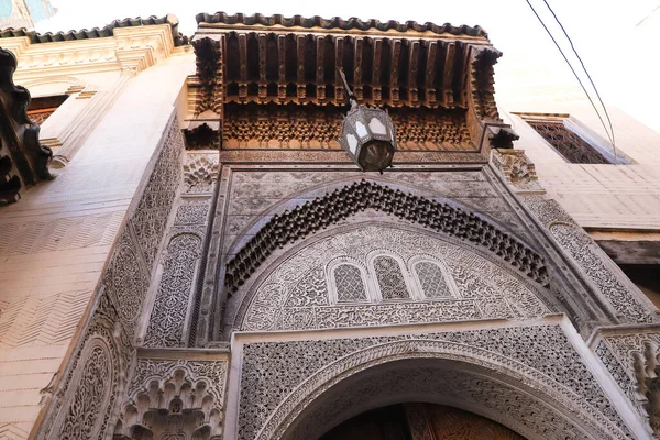 Door Building Fez City Morocco — стоковое фото