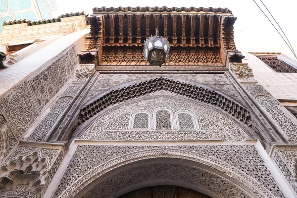 Door Building Fez City Morocco — стоковое фото