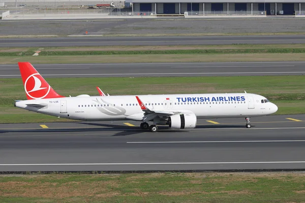 Istanbul Turquie Octobre 2021 Atterrissage Airbus A321 271Nx 8732 Turkish — Photo