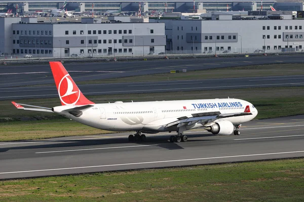 Istanbul Turkey October 2021 Turkish Airlines Airbus A330 303 1501 — Fotografia de Stock