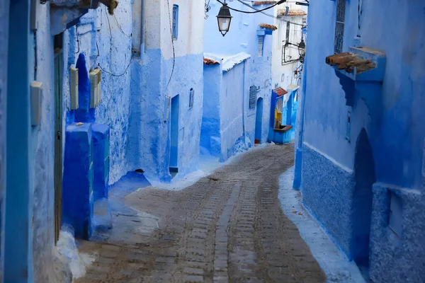 Blue Chefchaouen City, Fas 'ta bir sokak.