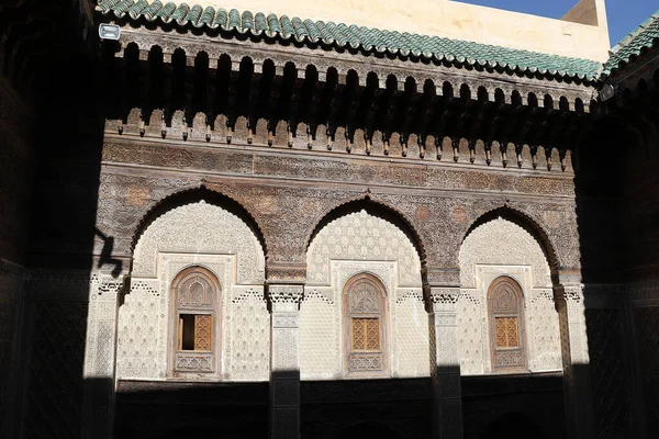Bou Inania Madrasa Fez City Morocco — Fotografia de Stock