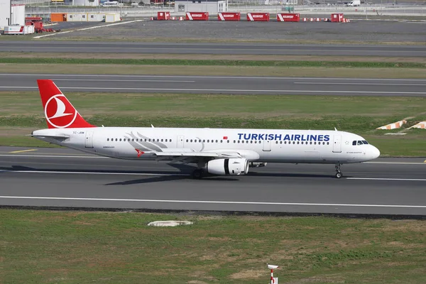Istanbul Turkey Октября 2021 Turkish Airlines Airbus A321 231 4643 — стоковое фото