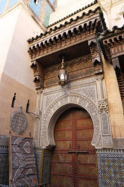 Door of a Building in Fez City, Morocco