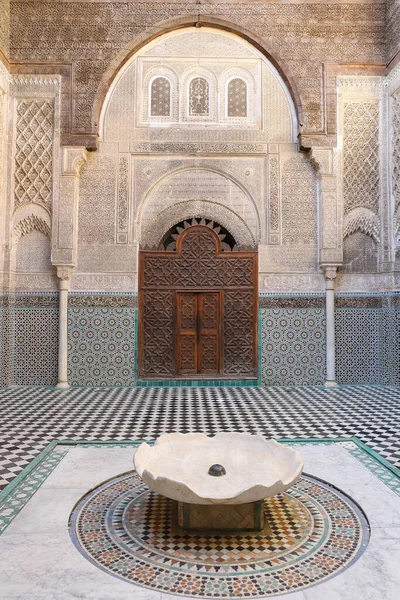 Bou Inania Madrasa Fez Városban Marokkóban — Stock Fotó