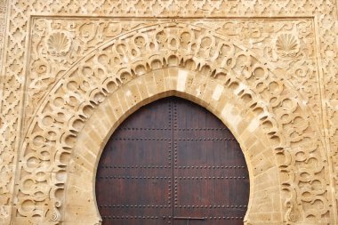 Rabat City, Fas 'taki Udayas' ın Kasbah kapısı.