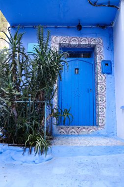 Blue Chefchaouen City, Fas 'ta bir sokak.