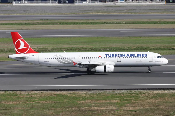 Istanbul Turkey Октября 2021 Turkish Airlines Airbus A321 231 4643 — стоковое фото