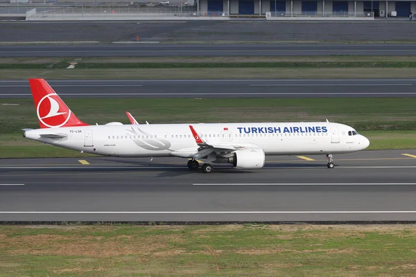 Istanbul Turkey Октября 2021 Turkish Airlines Airbus A321 271Nx 9082 — стоковое фото