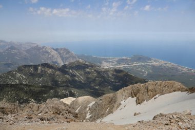 Antalya ilinin Tahtali Dağı 'ndan hava manzarası