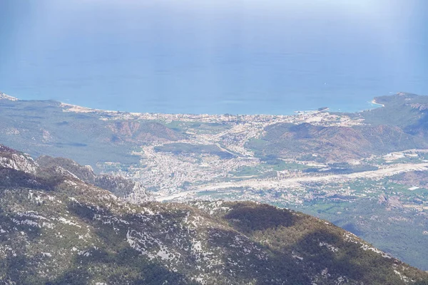 Vista Aérea Monte Tahtali Cidade Antalya Turquia — Fotografia de Stock