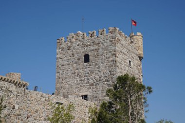 Bodrum Kalesi 'ndeki kule, Mugla Kenti, Türkiye