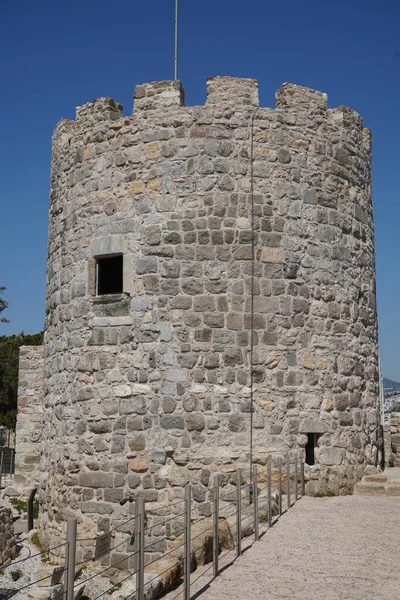 Wieża Zamku Bodrum Mugla Turcja — Zdjęcie stockowe