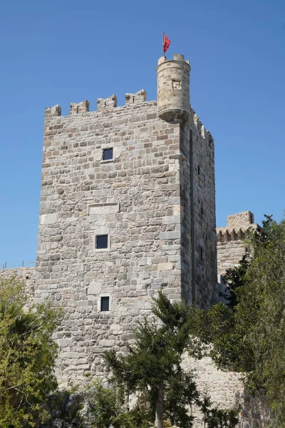 Wieża Zamku Bodrum Mugla Turcja — Zdjęcie stockowe