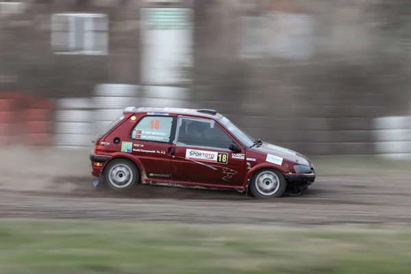 Kocaeli Turkey Aralık 2021 Orcun Kuscu Türkiye Rallycross Şampiyonası Sırasında — Stok fotoğraf