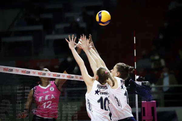 Istanbul Turquia Janeiro 2022 Arina Fedorovtseva Ação Durante Jogo Fenerbahce — Fotografia de Stock