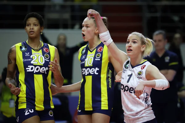 Istanbul Turkey Ocak 2022 Hatice Gizem Orge Fenerbahçe Maritza Cev — Stok fotoğraf