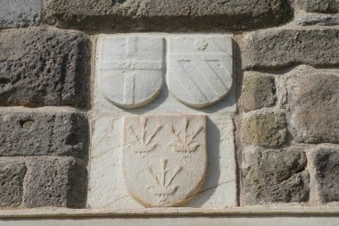 Knight Symbols in Bodrum Castle, Bodrum Town, Mugla City, Turkey