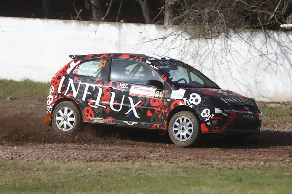 Kocaeli Turquia Dezembro 2021 Burak Akin Conduz Ford Fiesta Durante — Fotografia de Stock