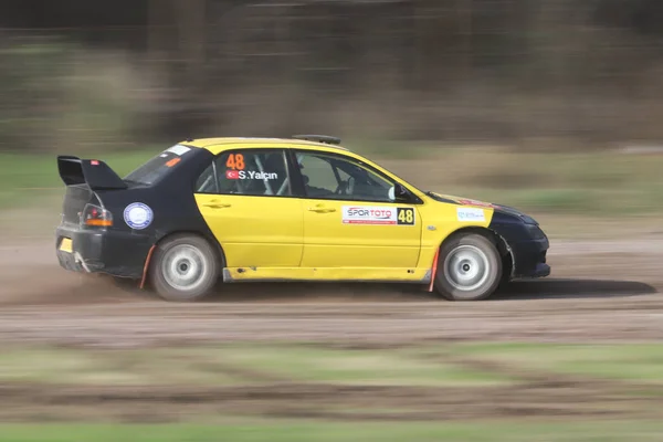 Kocaeli Turkey Aralık 2021 Serdar Kaan Yalcin Türkiye Rallycross Şampiyonası — Stok fotoğraf