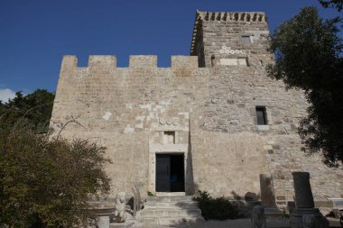 Bodrum Kalesi 'ndeki kule, Mugla Kenti, Türkiye
