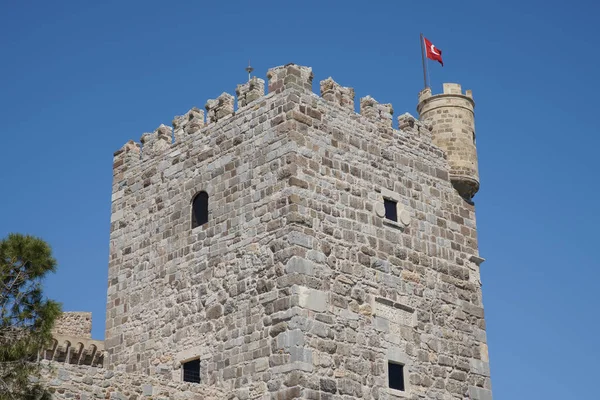 Turm Der Burg Von Bodrum Mugla City Türkei — Stockfoto