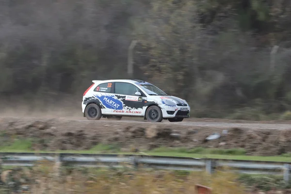 Kocaeli Turchia Dicembre 2021 Irfan Tatlicilar Guida Ford Fiesta Durante — Foto Stock