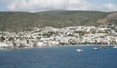 Türkiye 'nin Ege kıyısındaki Bodrum Kasabası