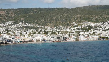 Türkiye 'nin Ege kıyısındaki Bodrum Kasabası