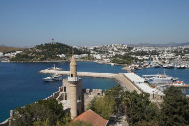 Türkiye 'nin Ege kıyısındaki Bodrum Kasabası