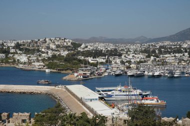 Türkiye 'nin Ege kıyısındaki Bodrum Kasabası