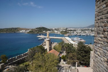 Türkiye 'nin Ege kıyısındaki Bodrum Kasabası