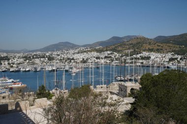 Türkiye 'nin Ege kıyısındaki Bodrum Kasabası