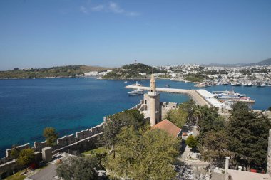 Türkiye 'nin Ege kıyısındaki Bodrum Kasabası