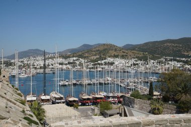 Türkiye 'nin Ege kıyısındaki Bodrum Kasabası