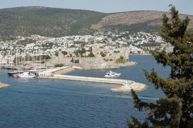 Bodrum Kasabası 'ndaki Bodrum Kalesi, Mugla, Türkiye
