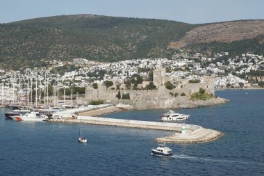 Bodrum Kasabası 'ndaki Bodrum Kalesi, Mugla, Türkiye