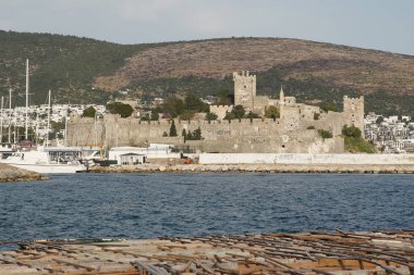 Bodrum Kasabası 'ndaki Bodrum Kalesi, Mugla, Türkiye