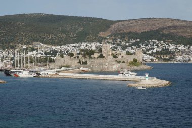 Bodrum Kasabası 'ndaki Bodrum Kalesi, Mugla, Türkiye