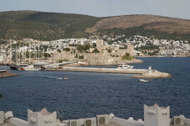Bodrum Kasabası 'ndaki Bodrum Kalesi, Mugla, Türkiye
