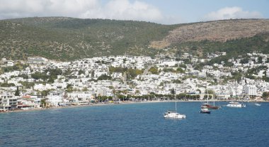 Türkiye 'nin Ege kıyısındaki Bodrum Kasabası