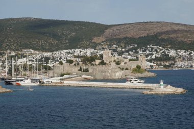 Bodrum Kasabası 'ndaki Bodrum Kalesi, Mugla, Türkiye