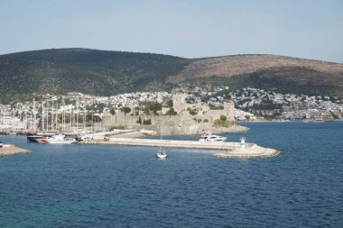 Bodrum Kasabası 'ndaki Bodrum Kalesi, Mugla, Türkiye