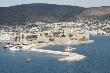Bodrum Kasabası 'ndaki Bodrum Kalesi, Mugla, Türkiye