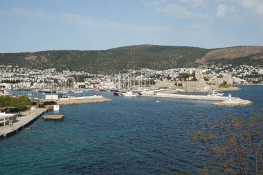 Bodrum Kasabası 'ndaki Bodrum Kalesi, Mugla, Türkiye