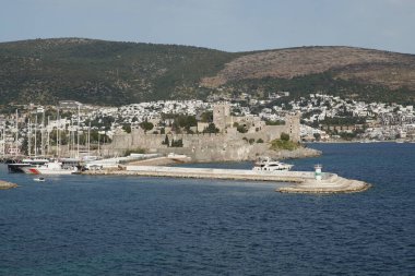 Bodrum Kasabası 'ndaki Bodrum Kalesi, Mugla, Türkiye