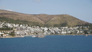 Türkiye 'nin Ege kıyısındaki Bodrum Kasabası