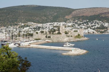 Bodrum Kasabası 'ndaki Bodrum Kalesi, Mugla, Türkiye