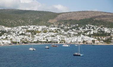Türkiye 'nin Ege kıyısındaki Bodrum Kasabası